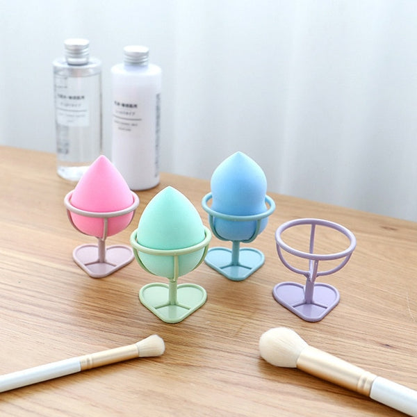 1PC Cute Makeup Sponge Powder Puff Storage Rack