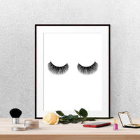 Eyelashes Fashion Print Wall Art Decor , Modern