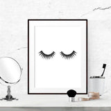 Eyelashes Fashion Print Wall Art Decor , Modern