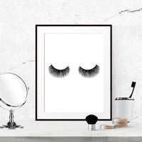 Eyelashes Fashion Print Wall Art Decor , Modern
