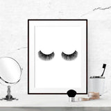 Eyelashes Fashion Print Wall Art Decor , Modern